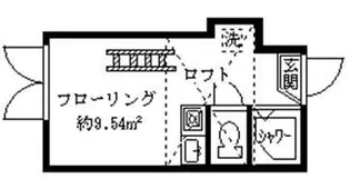 フェリスアザール【2階】の間取り