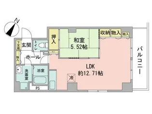 レジデンスカープ札幌【15階】の間取り