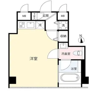 FLEG西麻布vierge【1階】の間取り