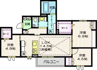 Garden Court【2階】の間取り