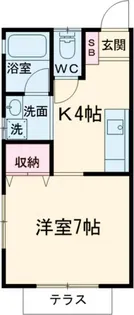 ベルフラワー【1階】の間取り