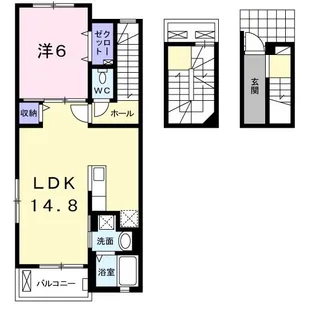 シュエット【3階】の間取り