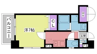 プライマル西宮夙川(サムティ夙川レジデンス)【6階】の間取り