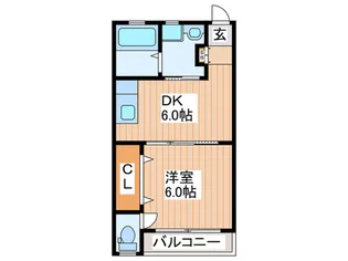 南ハイツ3号棟【1階】の間取り
