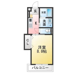 Casa De RolII(カーサデロア2)【2階】の間取り