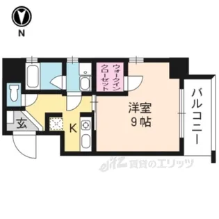 ハーモニアス西大路【6階】の間取り