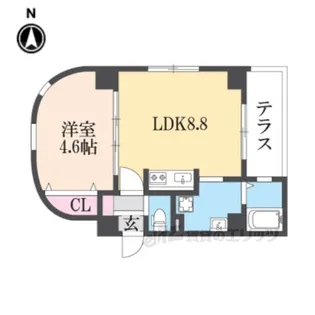 エクセレント天理【1階】の間取り