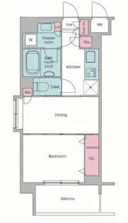 レジディア池袋【3階】の間取り