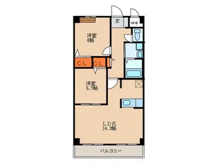 シュテルンハイム2【4階】の間取り