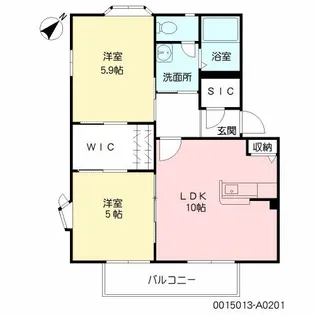 マルセイユ西町【1階】の間取り