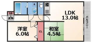ピア・シャンポール【4階】の間取り
