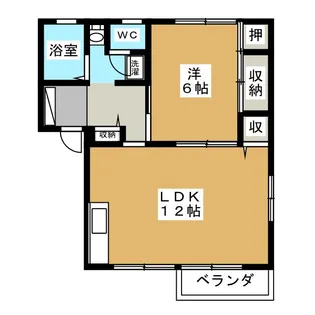 サニーコーポ千華 II【1階】の間取り