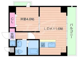 HGTコート都島【2階】の間取り