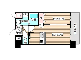 プレリス福島海老江 CORE FRONT【2階】の間取り