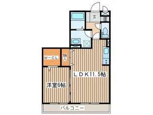 トネリコテラス1【1階】の間取り
