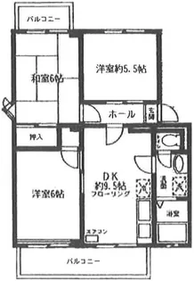 サンビレッジ清瀬B【2階】の間取り