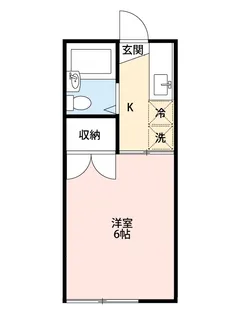 コーポつくし【1階】の間取り