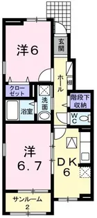 ルラーシュ大磯【1階】の間取り