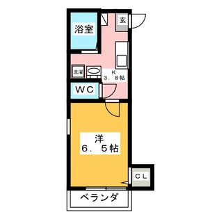 グランカーサ横浜鶴見【2階】の間取り