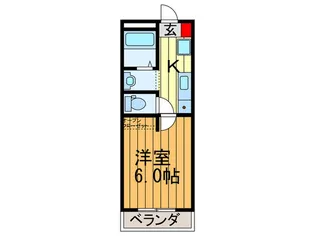 ベルメゾン5番館【2階】の間取り