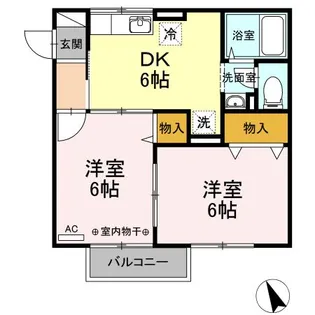 イストワール【1階】の間取り