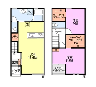 COFFRET松波【1階】の間取り