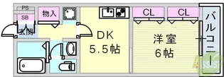 サンパーク岬【1階】の間取り