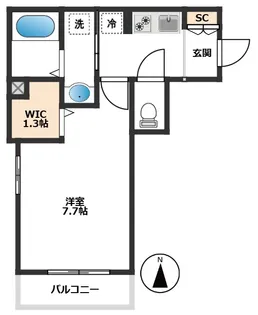 Taizen Casa Simoita【1階】の間取り