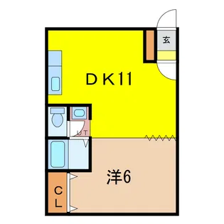 エーコーエミールたかす【2階】の間取り