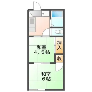 エルメゾン沖野上【1階】の間取り