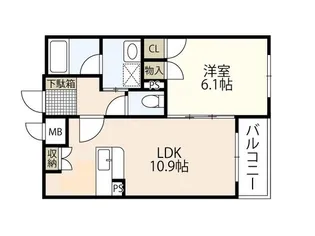 カサグランデIII【1階】の間取り