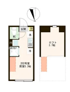 リネア平和台【2階】の間取り