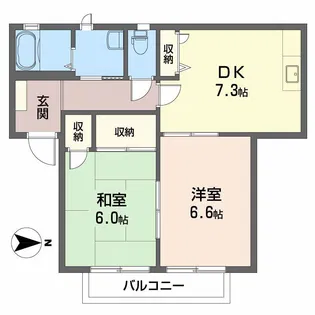 フォーレス横水【2階】の間取り