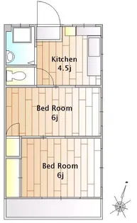 丸忠マンション【3階】の間取り