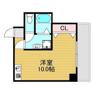 リードハイツ東三国B棟【3階】の間取り