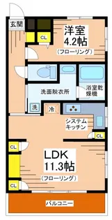 パローマ祖師谷【4階】の間取り