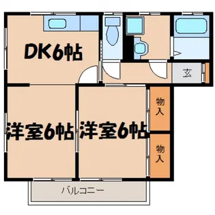 ホームオアシス船越【2階】の間取り