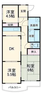 レジデンス浜野II【3階】の間取り
