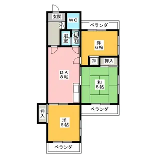 内山ビル【3階】の間取り