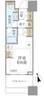 白金ザ・スカイ East【5階】の間取り