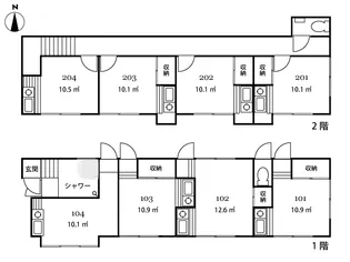 ゲストハウス川崎1【1階】の間取り
