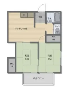 日吉ハイツ【2階】の間取り