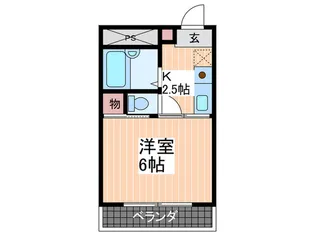 田窪アパ-ト【2階】の間取り