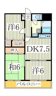 TS第一マンション【2階】の間取り