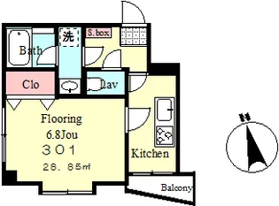 フェリーチェ【3階】の間取り