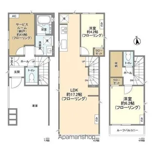 東京都杉並区上荻4【一戸建】の間取り