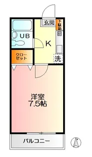 エスポワール壱番館【2階】の間取り