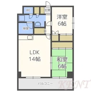 冨美マンション【2階】の間取り