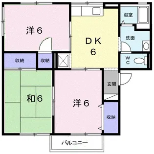 神奈川県南足柄市岩原【アパート】の間取り