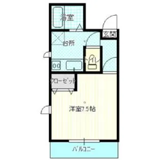 ボアソナードII【1階】の間取り